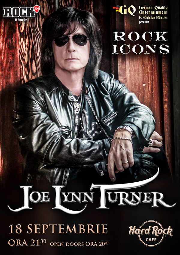 Joe Lynn Turner va concerta la Bucuresti